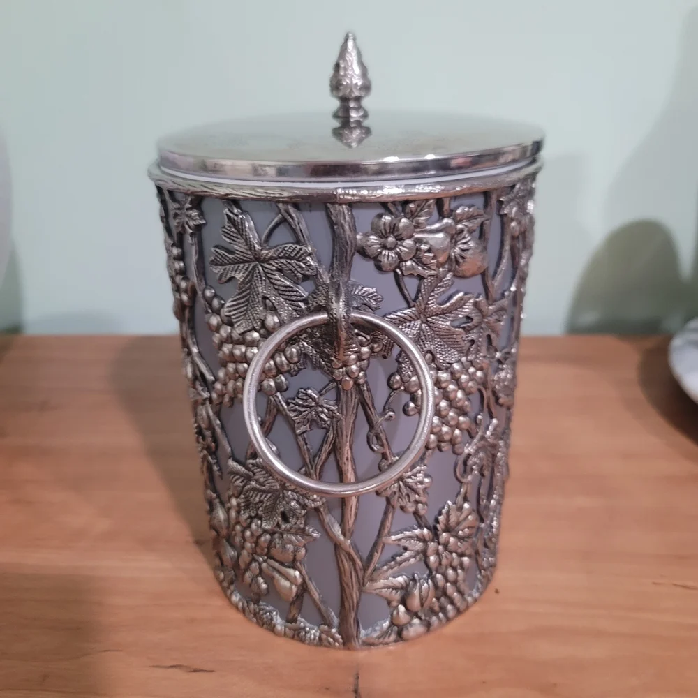 Vintage Champagne/Ice Bucket Silver Heavy Metaloverlay